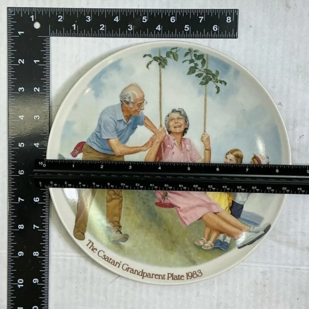 Vintage Csatari Grandparent Plate 1983 Limited Edition The Swinger Collective